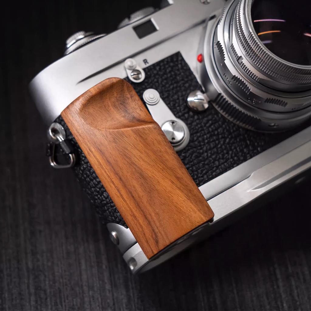 New Wooden L Handgrip For Leica M2 M3 M4 M6 M7 M4P MP MD MD2 MA Camera with Aluminum Alloy Base Support Quick Installation