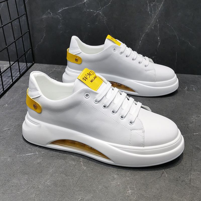 Мужская повседневная низкая корейская версия мужской обуви, белые туфли, на платформе, новые туфли для серфинга, модные, дышащие и универсальные, внутренняя высота увеличена
