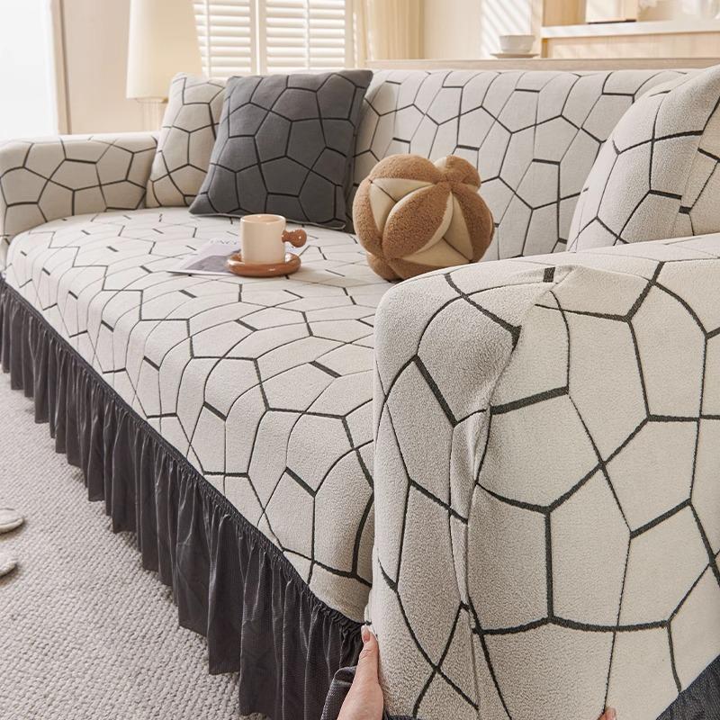 New Skirt Sofa Cover Single and Double All Inclusive Four season All in One Anti Cat Scratch Old Fashioned Universal Cover