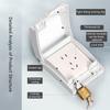 Durability Plastic Weatherproof Enclosures Metal Lock Compatible to 86 Style Electrical Sockets Moisture Resistance