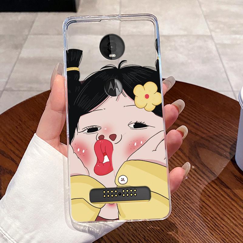 Casing For Motorola Moto Z4 Play Case Aesthetic Fashion Cute Cat Astronaut Soft Silicone Protective Cover Transparent Phone Case