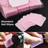 1000Pcs Lint-Free Nail Wipes Absorbent Gel Nail Polish Remover Pads Soft Glue Cleaning Wipes Eyelash Extension Gel Washing Accessories Nail Supplies