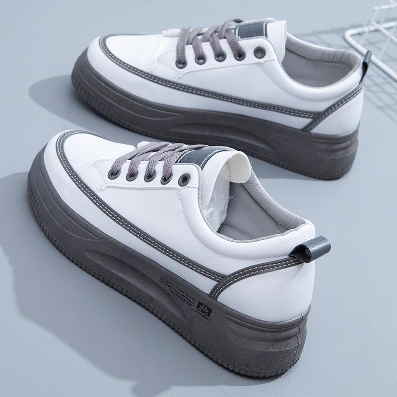 Fashion Casual Women's Shoes Autumn Styles Are High All-match White Shoes Platform Shoes Leisure Walking Shoes for Women