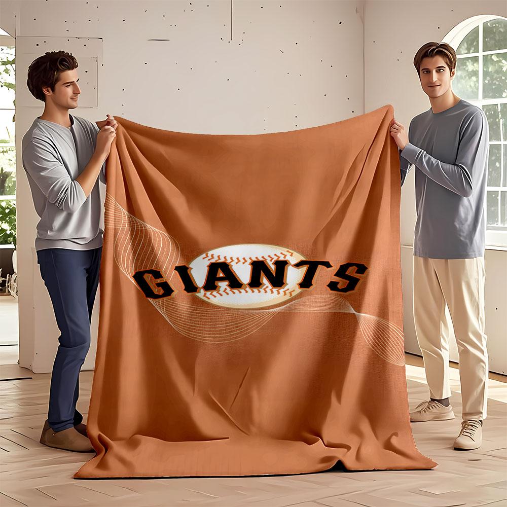 "Giants Baseball Logo Blanket" print blanket soft and cozy perfect for the living room bed sofa or a nap,gift