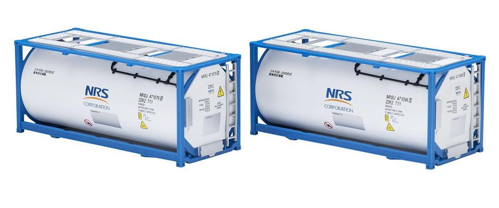 TOMYTEC TOMIX HO Gauge Private ISO20ft Tank Container Frame Type NRS 2 Pieces Railway Model Supplies HO-3143