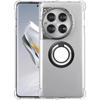 For Oneplus 12 12R Shockproof Soft Airbag Clear Silicone Back Cover for One Plus 12R 1+12 ACE 3 5G Transparent Metal Ring Holder Stand Phone Case