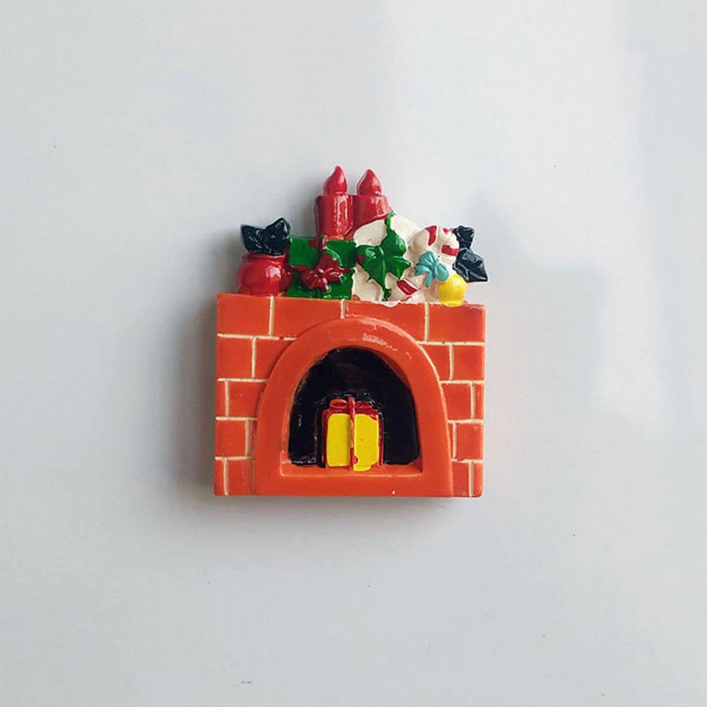 Смола креативный 3D трехмерный Санта-снеговик дизайн домашнего декора магнит на холодильник украшение на холодильник подарок для кухни