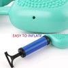 Mini Pedal Stepper Exercise Machine Inflatable Foot Stepper Indoor Core Training, Fat Reducing Machine Home Office Gym Trainer