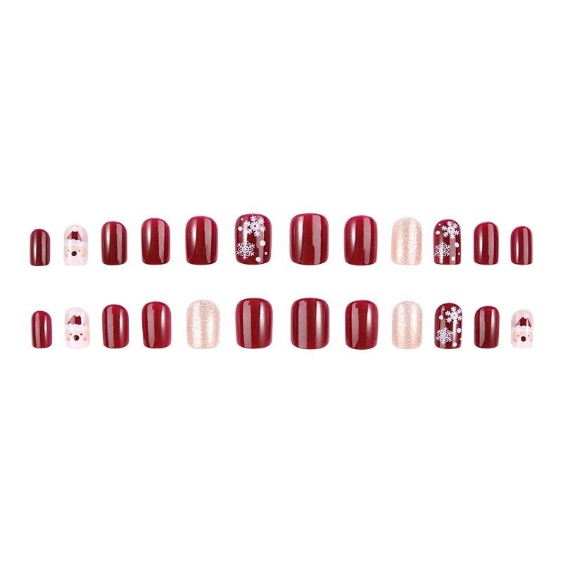 Ногти свежие милые носимые ногти девушка румяна поддельные ногти патч носимый нейл-арт