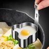 2pcs with Hook Boiled Egg Mold Stainless Steel Poached Egg Mold Cookware Egg Poacher  Noodle