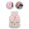 Hot Water Bottle Explosion Proof Prevent Scald Detachable Rabbit Pattern Plush Cover Hot Water Bag