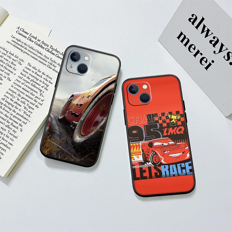 Cars Lightning McQueen New High-End Shell Phone Case for iPhone 16 15 14 13 12 Pro Max Plus Mini