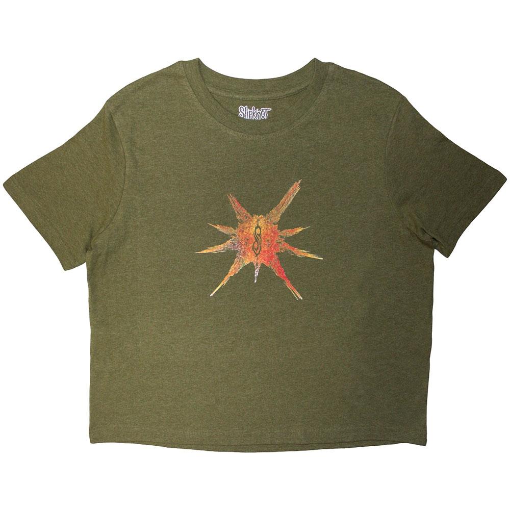 Slipknot Womens/Ladies The End, So Far Figures Back Print Crop Top