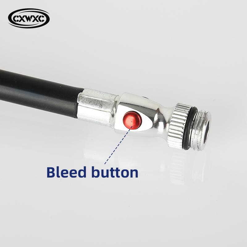 CXWXC Мини ручной насос для шин Макс. 160 PSI Портативный накачиватель клапанов Schrader Presta Алюминиевый сплав Скрытый шланг для велосипеда Велосипедный насос