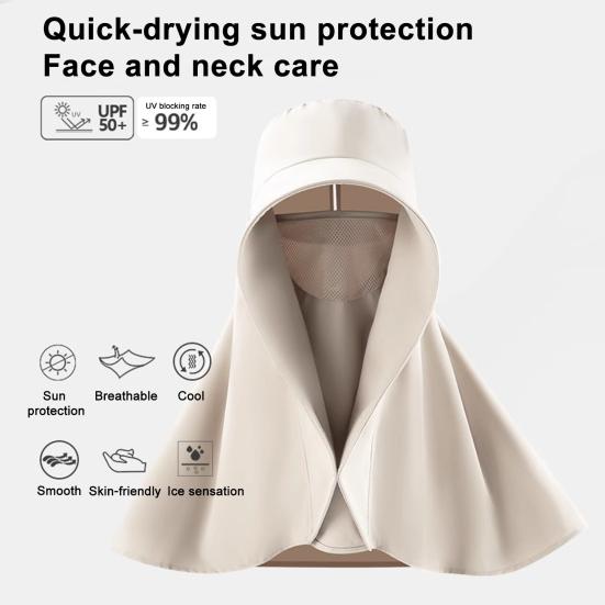 Sun Beach Barrel Hat Extended Brim Protection Hat with UV Protection