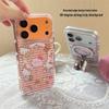 Розовый полосатый маленький панда Магнитный чехол для iPhone 17/16 Pro Max/15/14 Девичий