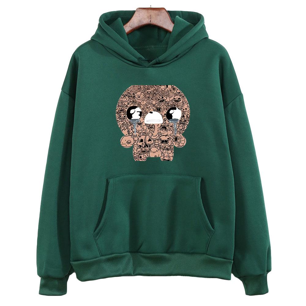 Женская толстовка большого размера Roguelike The Binding of Isaac с рисунком Kawaii/милый свитшот для взрослых с длинными рукавами, уличная одежда в корейском стиле