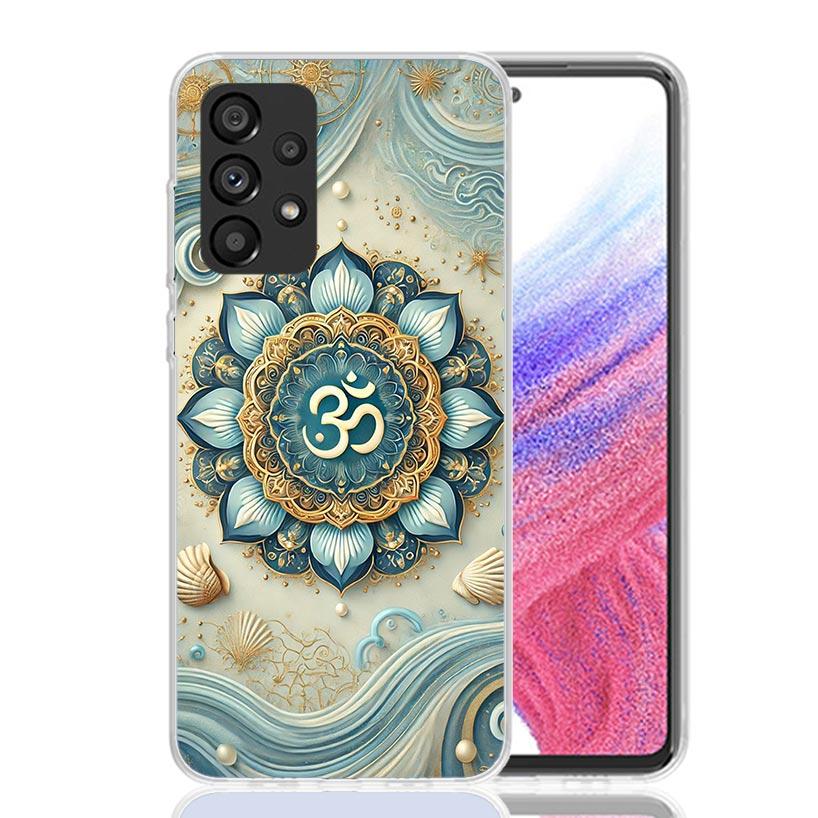 Мандала Чакра Настойчивость Йога Чехол для Телефона Для Samsung Galaxy A52 A32 A22 A12 A02S A50S A30S A51 A31 AA71 Note 20 Ultra 10 S10 Plus G