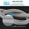 304 Stainless Steel Double-Head Braided Hose for Water Heaters and Toilets