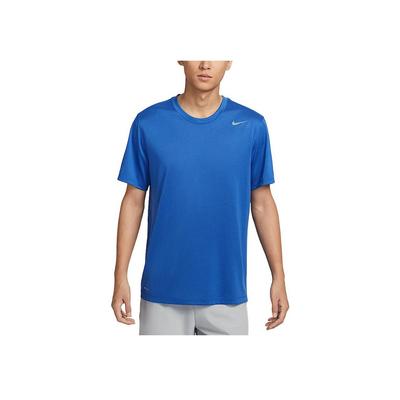 Футболка мужская Dri-Fit Team Legend с круглым вырезом, быстросохнущая, с коротким рукавом, топы, темно-синяя IB8898-450