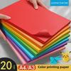Yuanhao 100-Sheet Pack: Mixed Color A4 Paper for Printing, Copying, Origami - 80g Quality, Red, Pink, Yellow, and More