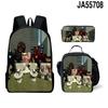 Иконический Избранный Таити Полинезийский Гибискус 3D Узор 3 шт./Набор ученический Школьные сумки Ежедневный рюкзак для ноутбука Ежедневный рюкзак Ланч-бокс Пенал