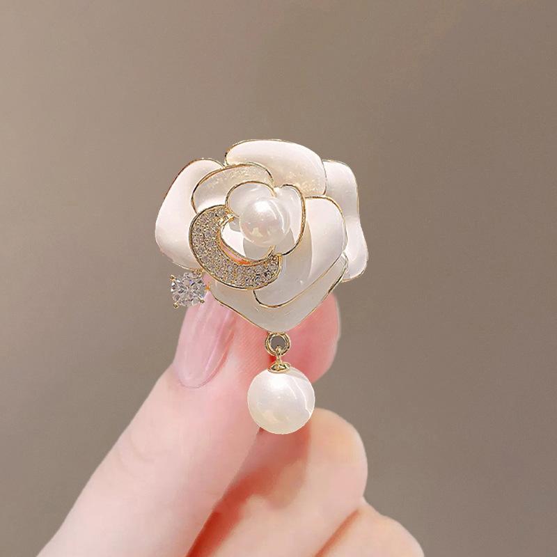 High-End Brooches, Women'S Sense Of Luxury, Niche, High-End Pins, Elegant Temperament, Fixed Clothes, Suits, Pearl Jewelry