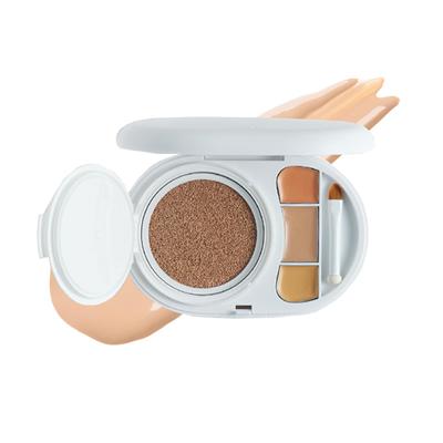 Тональная основа-кушон с эффектом сияния, с 3-цветным консилером, SPF50+ PA+++, Стойкое покрытие, Маскирующий консилер, 19 Cream