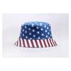 Summer Sun Protection Fisherman Hat With Dualside Us Flag Design For Women