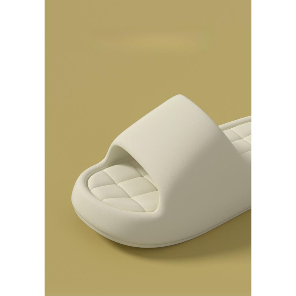 Простые классные тапочки из ЭВА для летних женщин дома, с толстой подошвой и ощущением наступания на фекалии, подходят для домашнего использования, мягкие подошвы, ванная комната