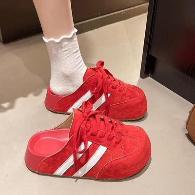 Платформа Женские Кроссовки Балетки Мюли Обувь На Шнуровке Тапочки Тренд 2025 Повседневные Кроссовки Уютная Летняя Женская Обувь Сандалии Лоферы