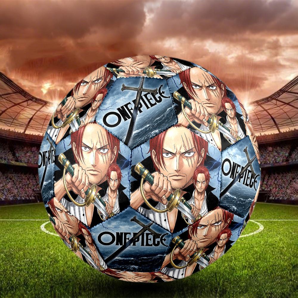 1pc One Piece Football Soccer Ball Size 5 Indoor Soccer Ball Fashion Colorful Backyard Game -Great For Sports Fans Gift HE28