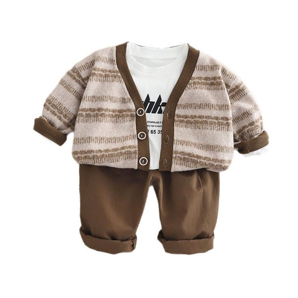 Детский повседневный комплект с длинным рукавом, удобные наряды для повседневной носки