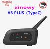 Bluetooth-гарнитура для мотоциклетного шлема Xinowy V6 Plus для 2 пользователей