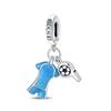 925 Silver Football Jersey Sports Pendant Trophy Charm Beads Fit 925 Original Bracelet DIY Birthday Jewelry