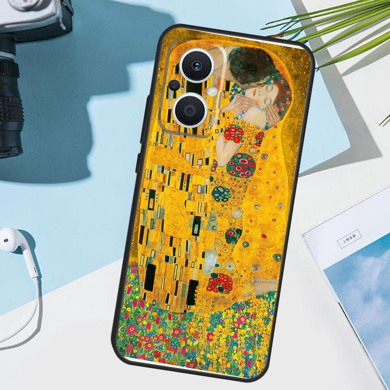 Чехол 'Звездная ночь' Климт Поцелуй для OPPO Reno 11 12 13 13F 12F 11F 8T 7 8 10 Pro OPPO Find X8 Pro X6 X3 X5 Lite