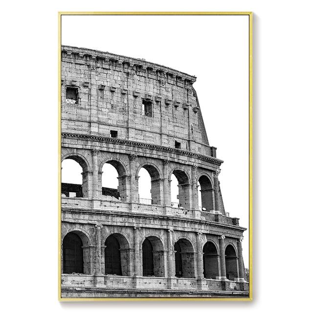 Знаменитый тур по городу Красная площадь Колизей Пейзаж Картина на холсте Настенные картины Постеры и принты для гостиной Домашний декор Без рамки