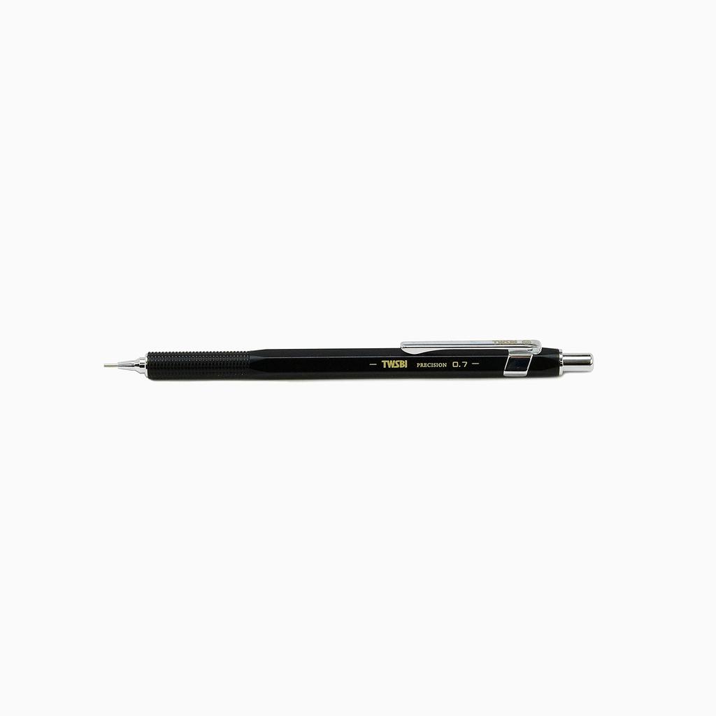 TWSBI Precision Mechanical Retractable Tip Pencil, Black, 0.7mm,