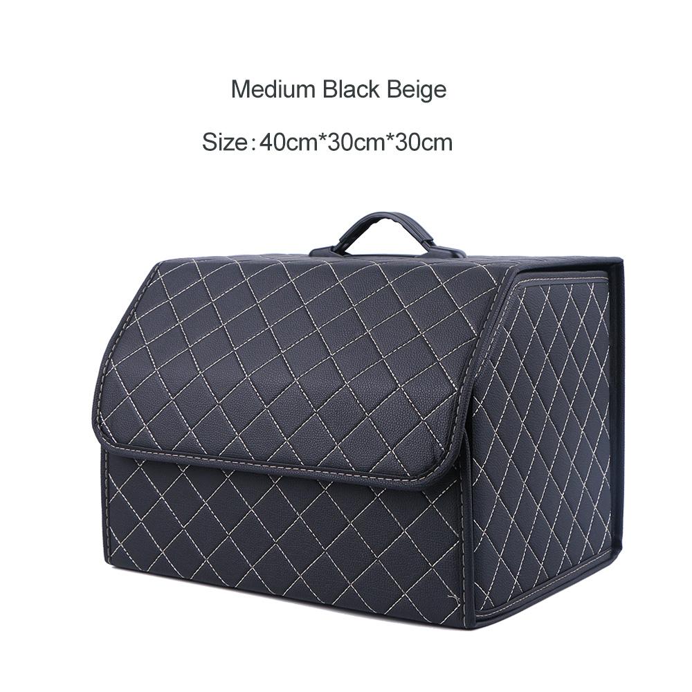 Органайзер для багажника автомобиля, большая вместимость, многофункциональная сумка для хранения инструментов, складная кожаная коробка для аварийного хранения