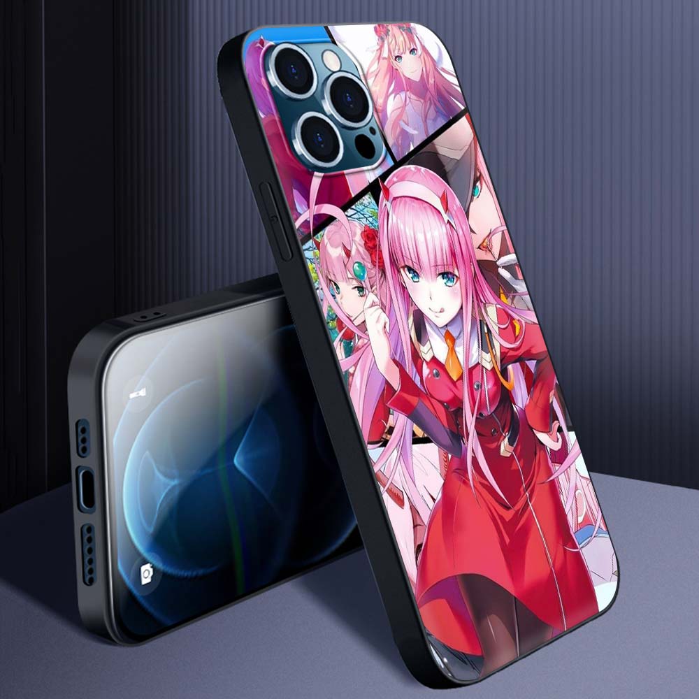 02 Zero Two Anime Darling In The Franxx Case for iPhone 13 14 11 12 Pro Max 7 8 Plus SE X XR XS Max Silicone Cover Phone Cases