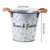 Flower Pot Metal Iron Bucket Planters Pot Metal Bucket Flower Holder with Hooks