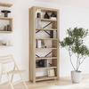 VidaXL Bookcase 7 Tiers 80x30x200 Cm Solid Acacia Wood 345082