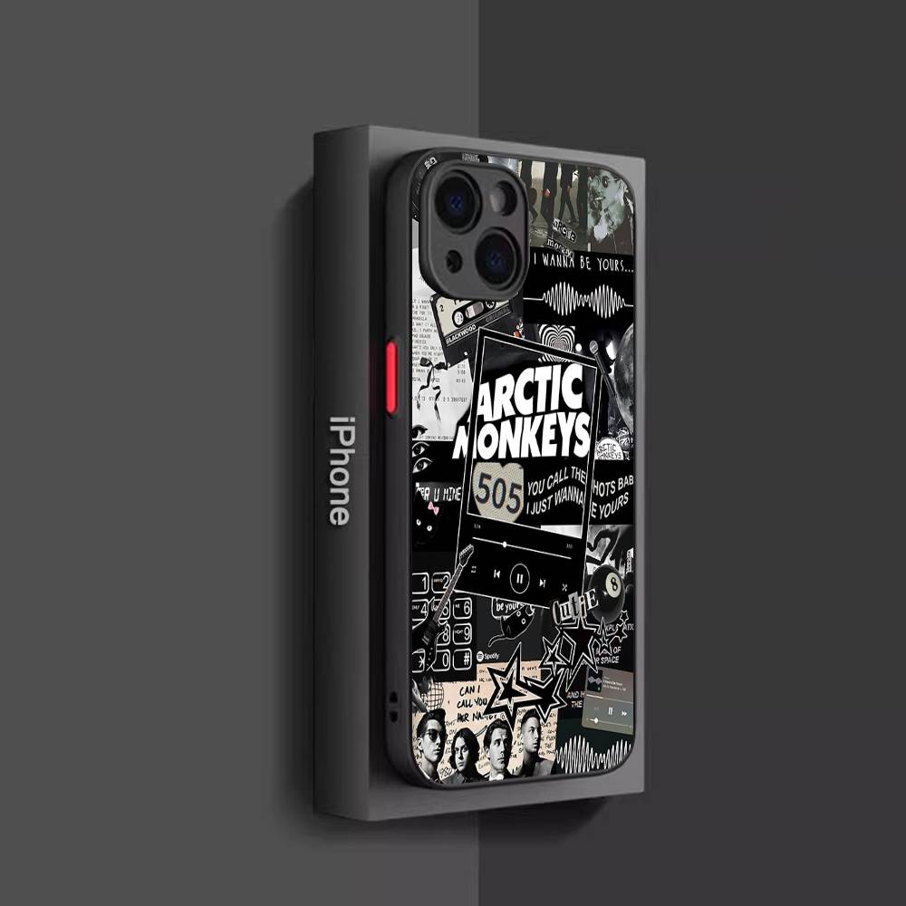 Чехол для телефона Rock Band A-Arctic M-Monkeys для iPhone 16 15 14 13 12 11 Pro Max Plus X XS MAX Черный Матовый Fundas