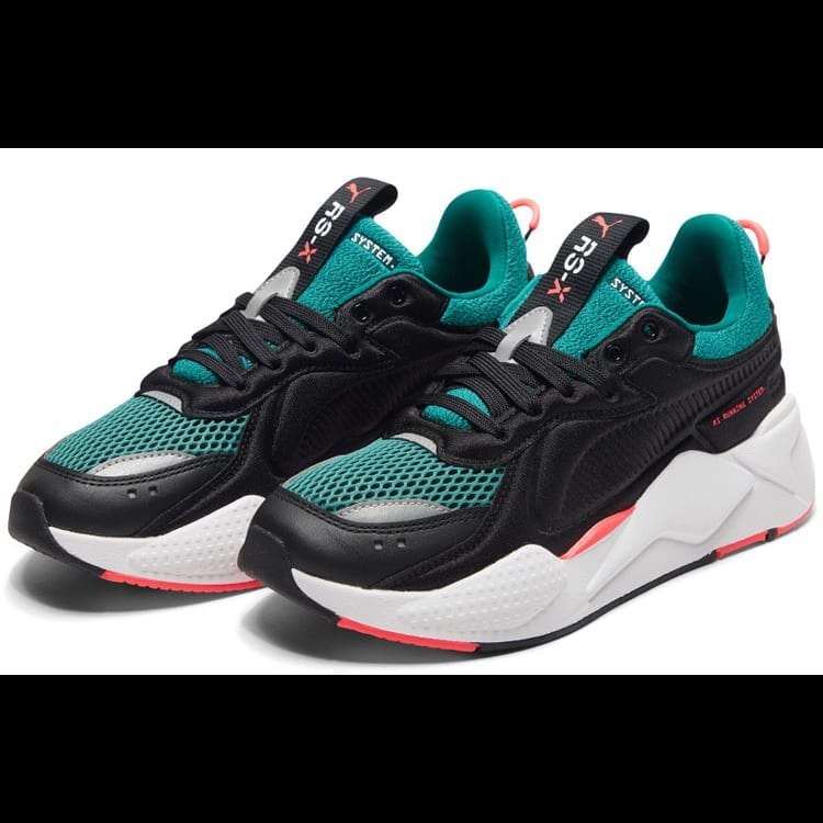 Puma Унисекс RS-X Softcase Низкие Повседневные Кроссовки Стиль Casual Черно-Зеленые 369819-06
