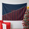 "Red and Blue Striped Geometric Design" Pattern Wall Hanging Tapestry Decorative Tapestry Home Decor for Bedroom and Living Room