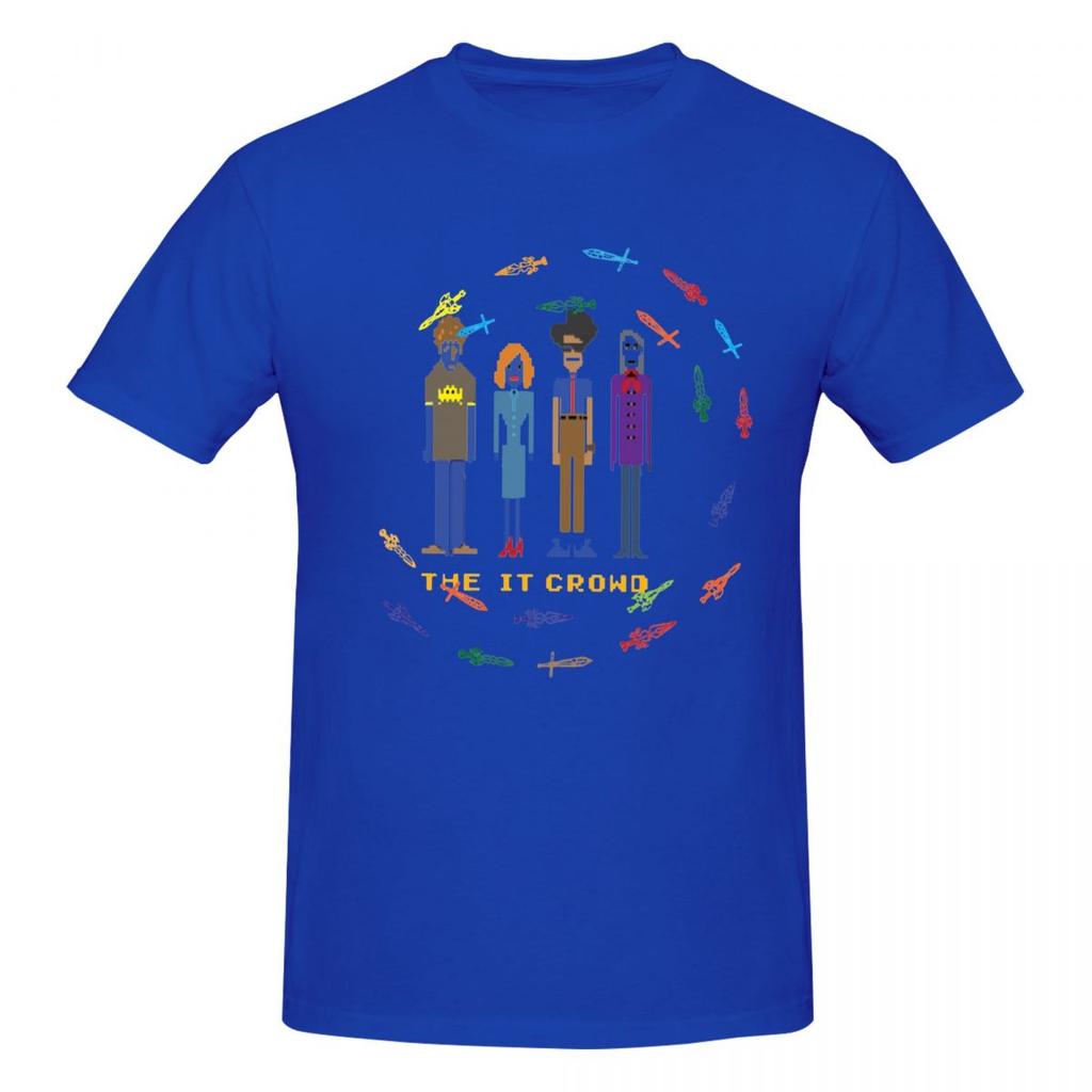 Unisex The IT Crowd Awesome T Shirt Vintage Big Size Cotton Crewneck Sleeve Unisex Clothing