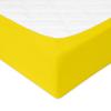 Premium jersey fitted sheet 90x200, 100x200x20, light yellow, matex