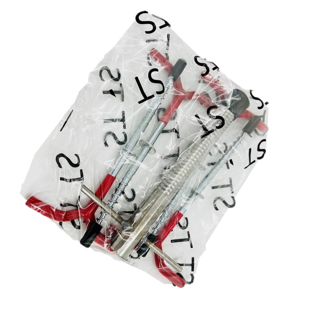 ST TS Ice Pegs 4 Ice Drill Set Ice Screw Anchor Smelt Fishing Tent Fixed Rod Holder