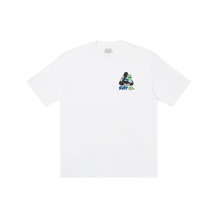 Palace Футболка Tri-Surf Co SS22 Топы унисекс Белая P22TS158