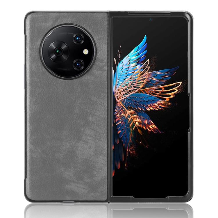 Чехол для телефона Tecno Phantom V Fold с задней крышкой из текстуры личи